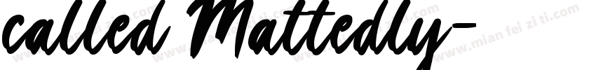 called Mattedly字体转换